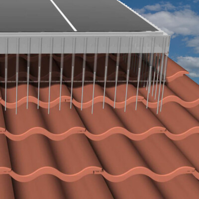 Vogelwering zonnepanelen stiXX solar, strak design snel bevestigen